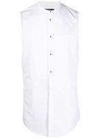 DSQUARED2 chemise sans col à boutonnière - Blanc