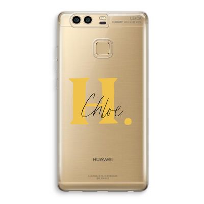 Amber Script: Huawei P9 Transparant Hoesje