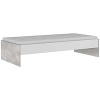 Demeyere bed Concrete - wit/betongrijs - 90x200 cm - Leen Bakker - thumbnail