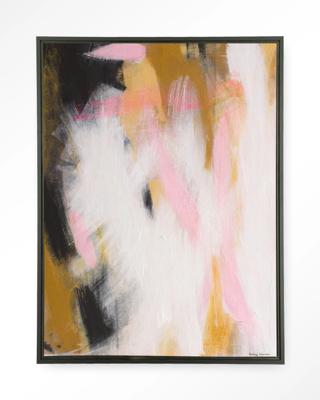 Urban Cotton Wandkleed 'Abstract Moods' 80 x 110cm in Floating Frame - black Urban Cotton Wandkleed 'Abstract Moods' 80 x 110cm in Floating Frame - black