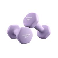 Hexagon dumbbells voor thuis met neopreen coating, Koningspaars / 2 x 2 kg