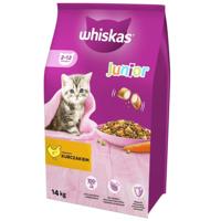 WHISKAS Junior with chicken - droog kattenvoer - 14kg