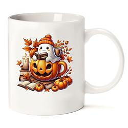 Halloween cadeau mok schattig spook griezelige koffiemok keramische koffiekopje 330ml (11oz) witte koffiekopje voor vrienden Lightinthebox