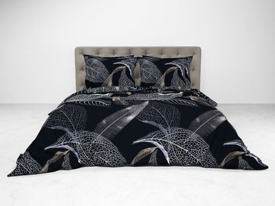 Heckett & Lane Heckett & Lane Liba Dekbedovertrek 200x200/220 Oil Black