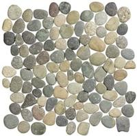 Stone Line Pebbles Mozaiek Tegel Kiezel - Beige / Bruin Kiezels Ongeglazuurd 300x300mm Stone Line Pebbles Mozaiek Tegel Kiezel - Beige / Bruin Kiezels Ongeglazuurd 300x300mm