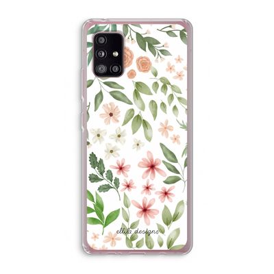 Botanical sweet flower heaven: Samsung Galaxy A51 5G Transparant Hoesje