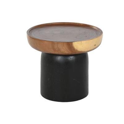 Bijzettafel Home ESPRIT Bruin Zwart 39 x 39 x 35 cm