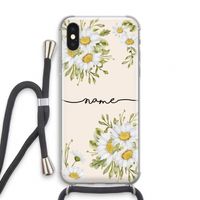 Daisies: iPhone XS Transparant Hoesje met koord