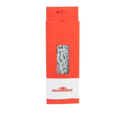 Sunrace De 9-speed fietsketting, 116l, zilver, lichtgewicht