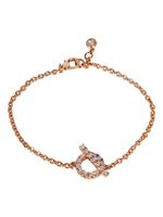 Hermès Pre-Owned bracelet Finesse en or rose 18ct pavé de diamants