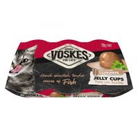 Voskes Jelly Cups tonijn met sint-jakobsschelp kattensnack (6x25 g) 12 verpakkingen (72 x 25 g)