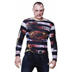 Halloween verkleedkleding heren - zombie gevangene t-shirt print - polyester