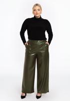Yoek Pantalon LEATHER | Licht Groen | Maat 48