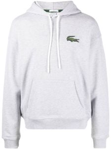 Lacoste hoodie à patch logo - Gris