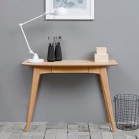 Bendt Bureau Mayra Eiken met lade, 105 x 74cm - Hout - thumbnail