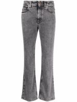 Brunello Cucinelli jean évasé à taille mi-haute - Gris