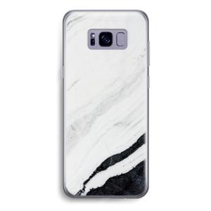 Elegante marmer: Samsung Galaxy S8 Transparant Hoesje