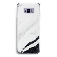 Elegante marmer: Samsung Galaxy S8 Transparant Hoesje - thumbnail