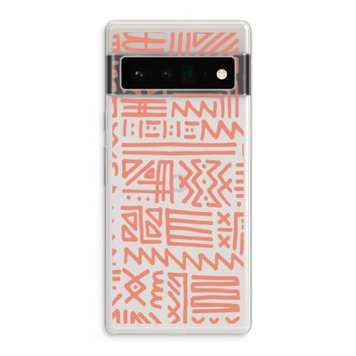 Marrakech Pink: Google Pixel 6 Pro Transparant Hoesje