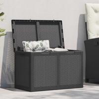 Tuinbox 180 L PP rattan zwart