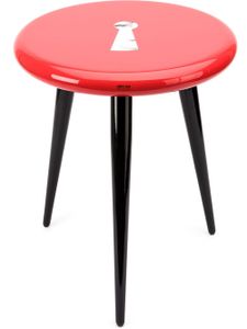 Fornasetti tabouret à imprimé graphique - Rouge