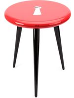 Fornasetti tabouret à imprimé graphique - Rouge - thumbnail