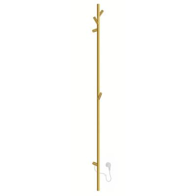 Smedbo Dry Handdoekradiator - 10.7x172x8cm - ophangen - RVS Mat messing FV710S
