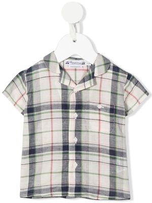 Bonpoint chemise boutonnée à carreaux - Tons neutres