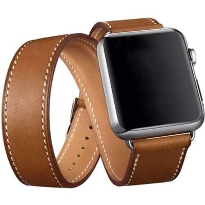 Apple Watch Leren Long Loop Band - Bruin - 44, 45, 46 & 49mm Apple Watch Leren Long Loop Band - Bruin - 44, 45, 46 & 49mm