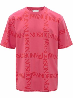 JW Anderson t-shirt à logo imprimé - Rose