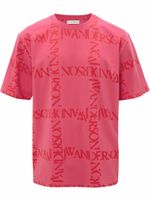 JW Anderson t-shirt à logo imprimé - Rose