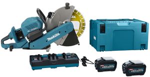 Makita CE002GT202X | XGT 2x40 V Max Doorslijper 355mm | 2 x 5.0 Ah accu + duo snellader | met AWS zender | In Mbox - CE002GT202X