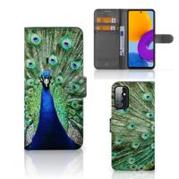 Samsung Galaxy M52 | Telefoonhoesje | Met pasjeshouder | Pauw