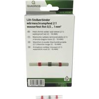 Quadrios 2011C399 Stootverbinder 0.5 mm² 1 mm² Volledig geïsoleerd Rood 20 stuk(s)