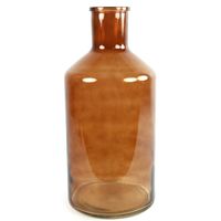 Countryfield Vaas - bruin - glas - XXL fles vorm - D24 x H51 cm