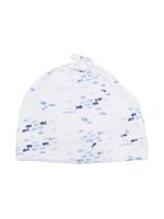 Emporio Armani Kids bonnet à motif poisson - Blanc