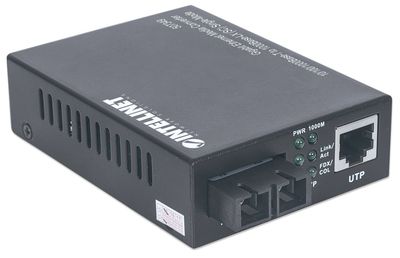 Intellinet 507349 netwerk media converter 1000 Mbit/s 1310 nm Single-mode Zwart Intellinet 507349 netwerk media converter 1000 Mbit/s 1310 nm Single-mode Zwart
