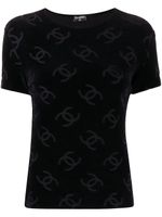 CHANEL Pre-Owned t-shirt à motif CC (1996) - Noir - thumbnail