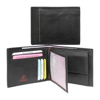 dR Amsterdam Waxi Billfold RFID L Zwart