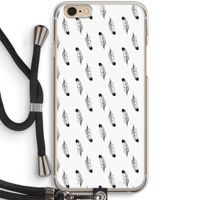 Pluimen: iPhone 6 / 6S Transparant Hoesje met koord