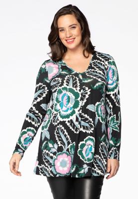 Yoek Tuniek met V-hals JANE | Multi | Maat 54/56