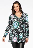 Yoek Tuniek met V-hals JANE | Multi | Maat 46/48