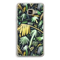 Tropical Palms Dark: Samsung A3 (2017) Transparant Hoesje