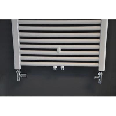 Wiesbaden Luxe Radiator Aansluitset Recht Chroom
