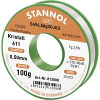 Stannol Kristall 611 Fairtin Soldeertin, loodvrij Loodvrij Sn96,5Ag3Cu0,5 REM1 100 g 0.5 mm - thumbnail