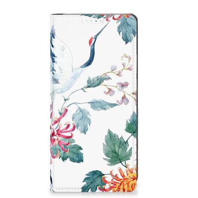 Motorola Edge 40 Pro | Hoesje maken | Bird Flowers