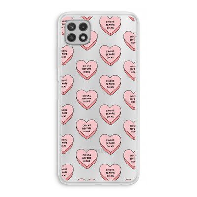 Chicks before dicks: Samsung Galaxy A22 4G Transparant Hoesje