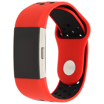 Fitbit Charge 2 Dubbel Sport Band - Rood Zwart Fitbit Charge 2 Dubbel Sport Band - Rood Zwart