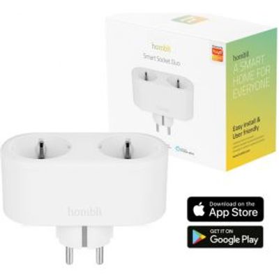 Hombli Smart Socket Duo EU smart plug Wit 3680 W