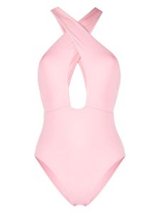 BONDI BORN maillot de bain Collins à col croisé - Rose